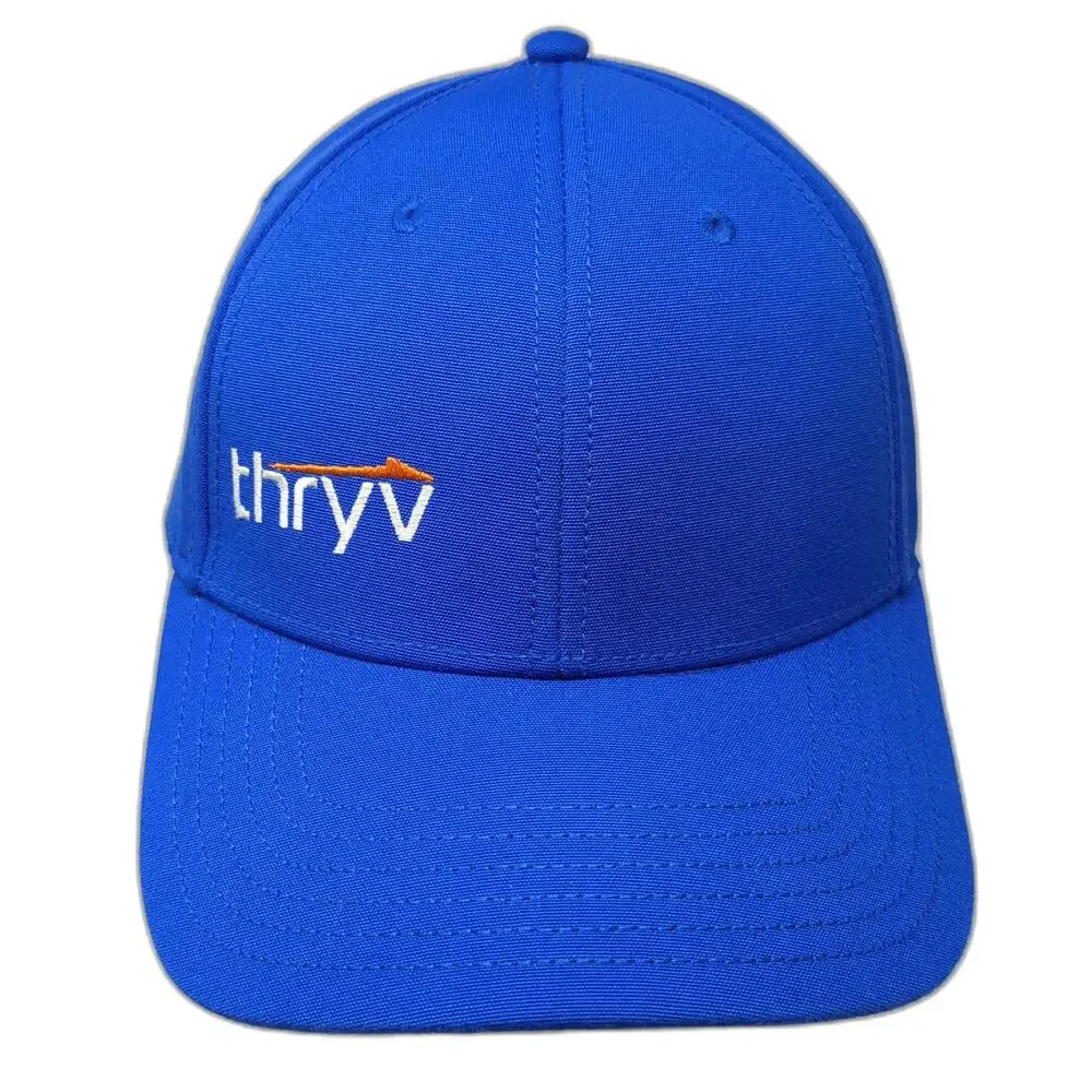The North Face Baseball Cap Blue One Size Thryv Logo Slideback Polyester Hat